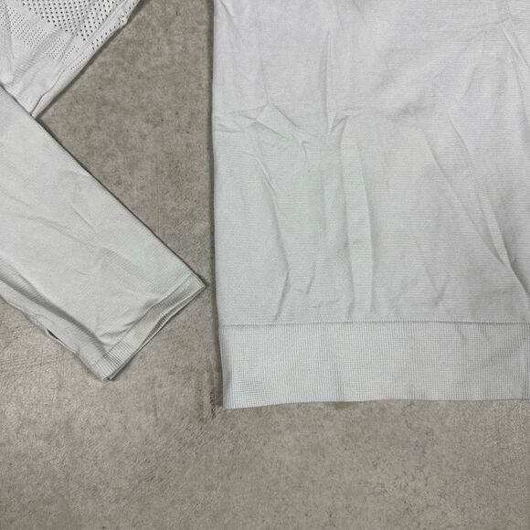 Nike Dri Fit Athletic Long Sleeve Top XS Grey Mesh Long Sleeves Lightweight Base - Picture 13 of 16